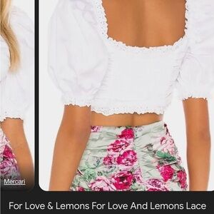 Lace up crop top